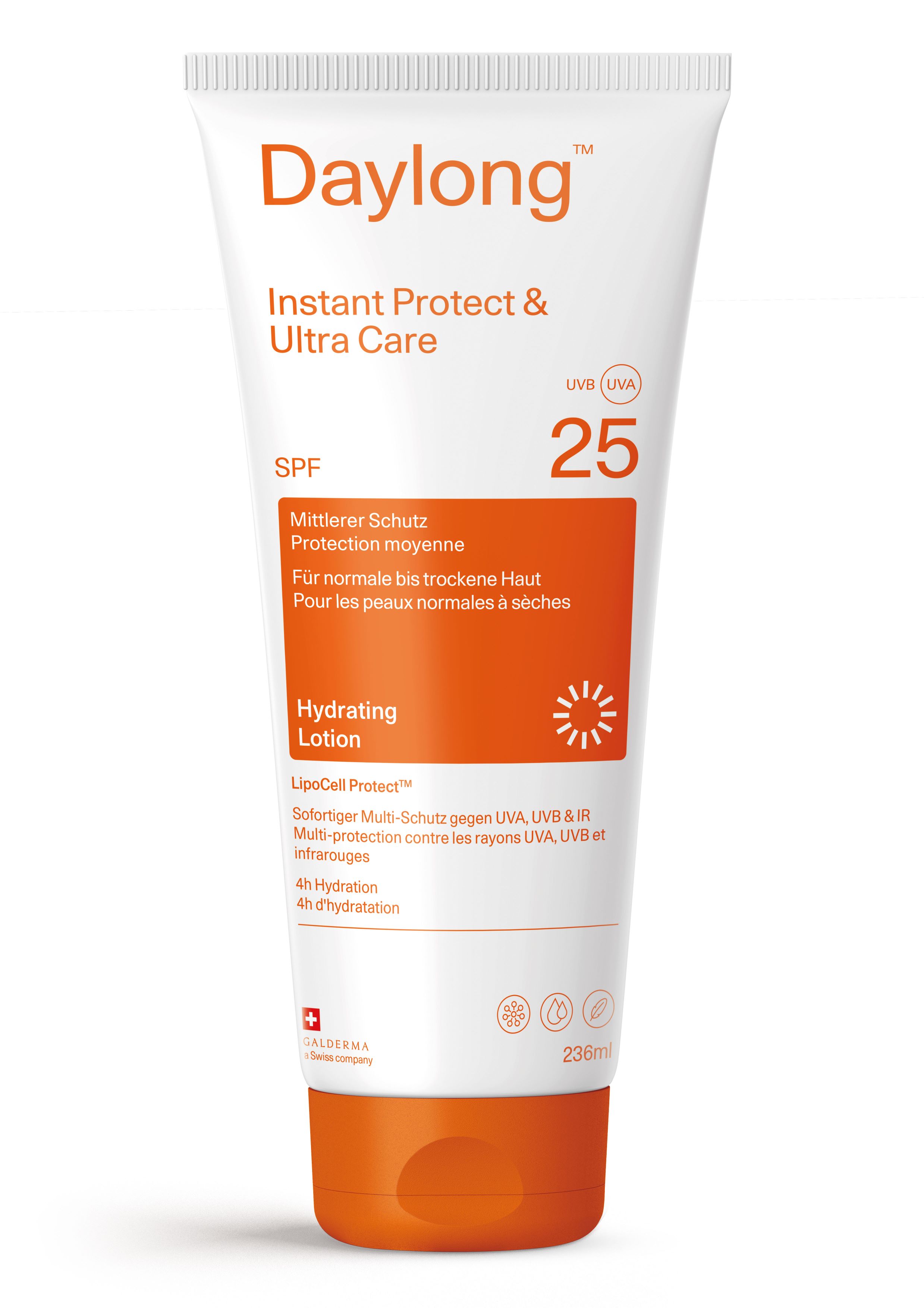 DAYLONG Inst Prot&Ultra Care Lot hyd SPF25 236 ml