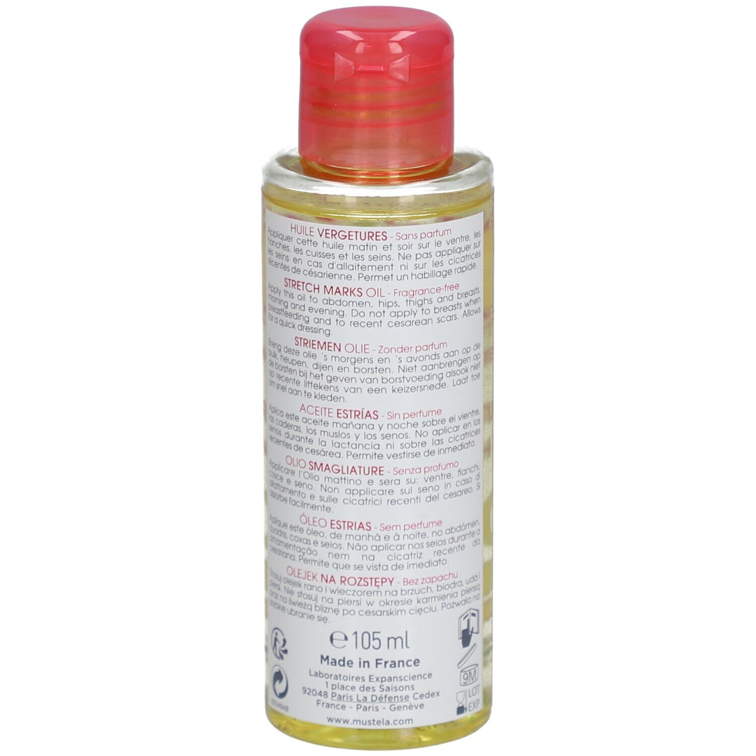 MUSTELA Mutter Schwangersch Str Öl BIO 105 ml