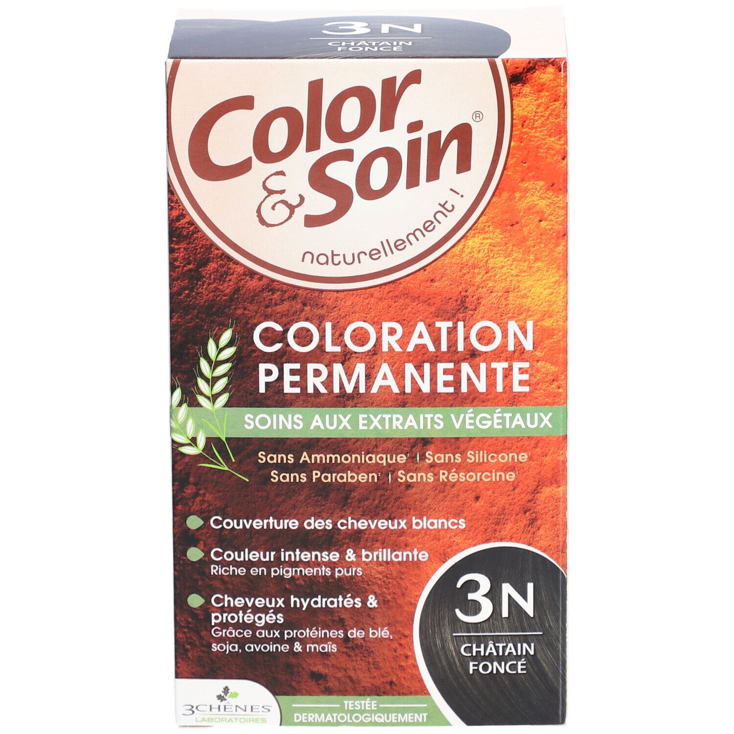 COLOR & SOIN Coloration 3N châtain foncé 135 ml
