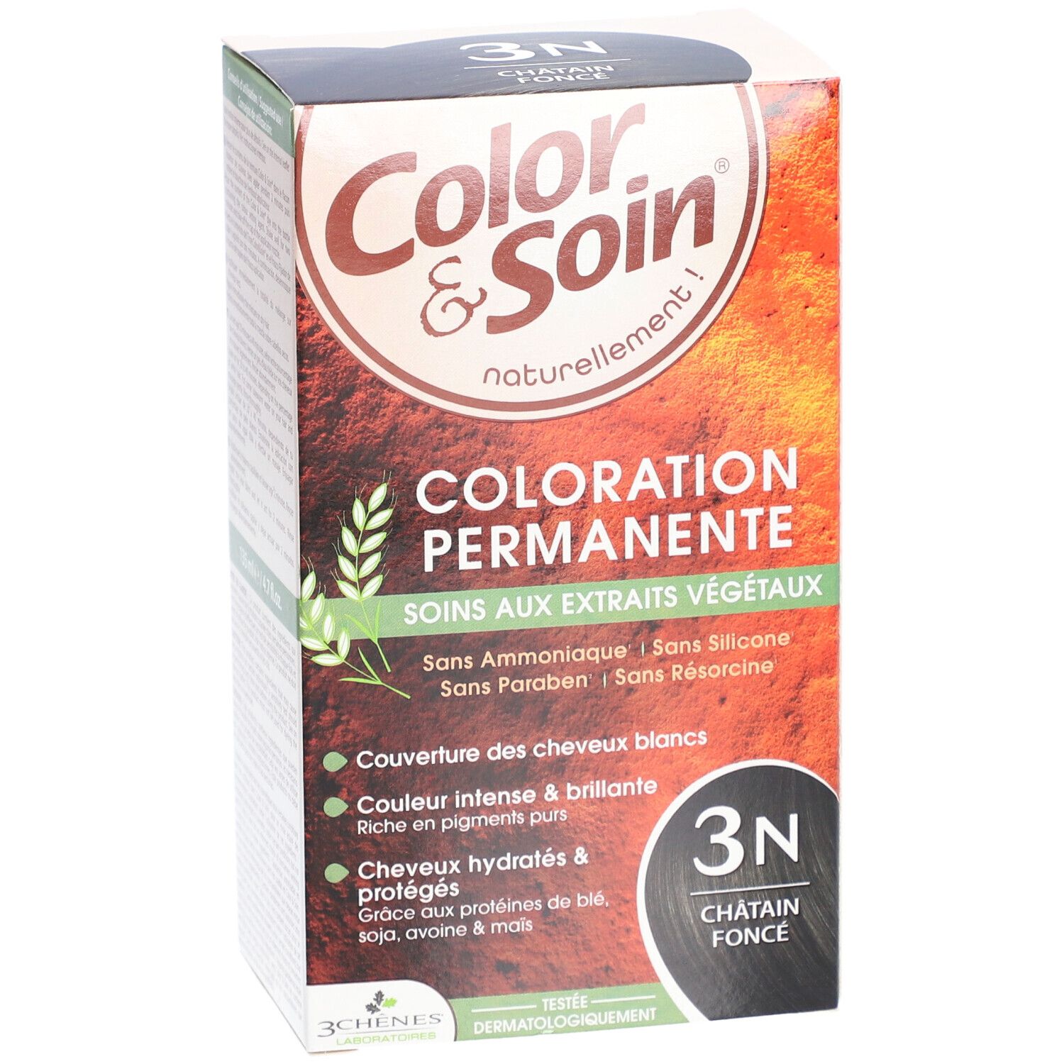 COLOR & SOIN Coloration 3N châtain foncé 135 ml