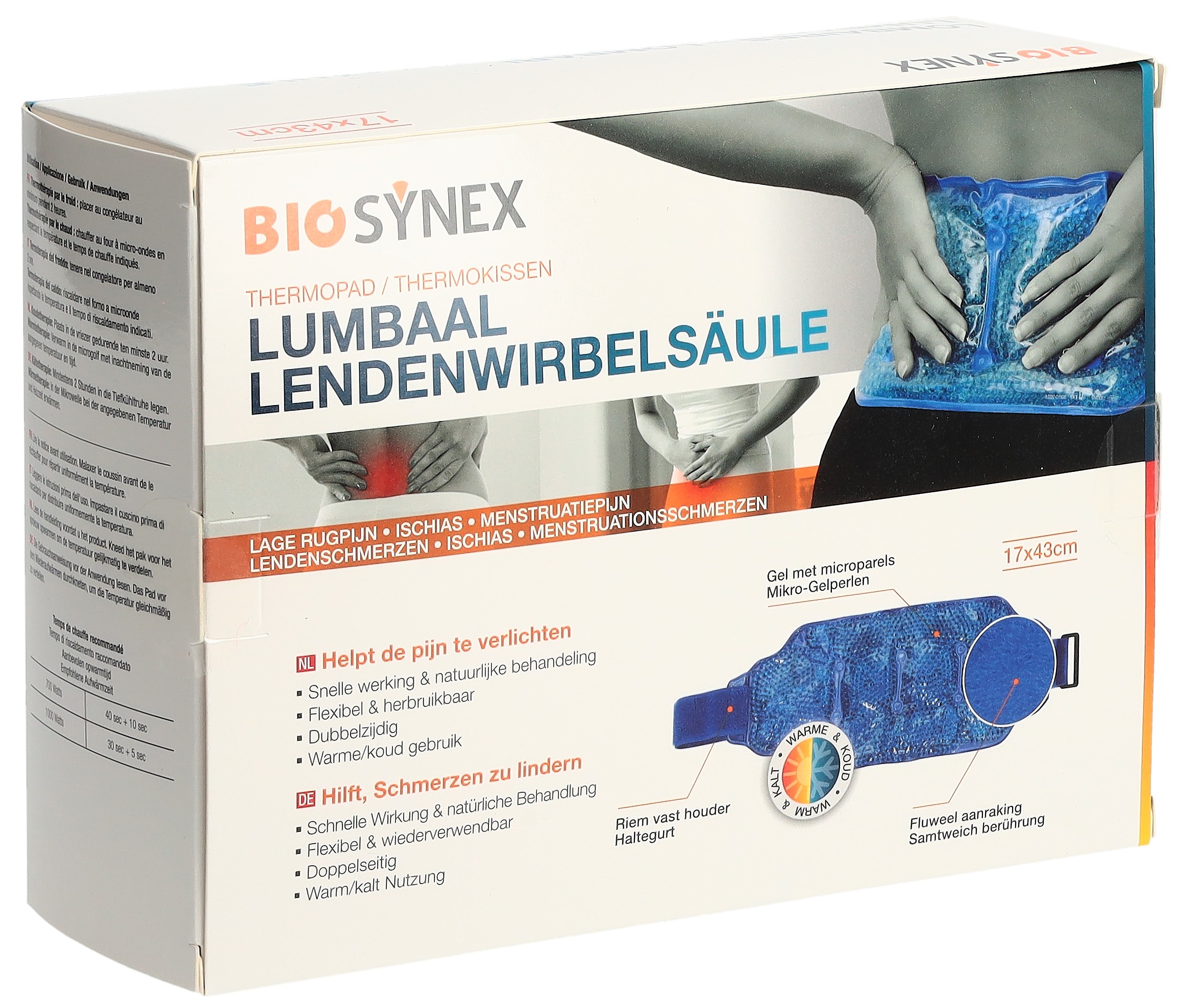 BIOSYNEX Kalt Warm Kompresse Lendenwirbelsäule