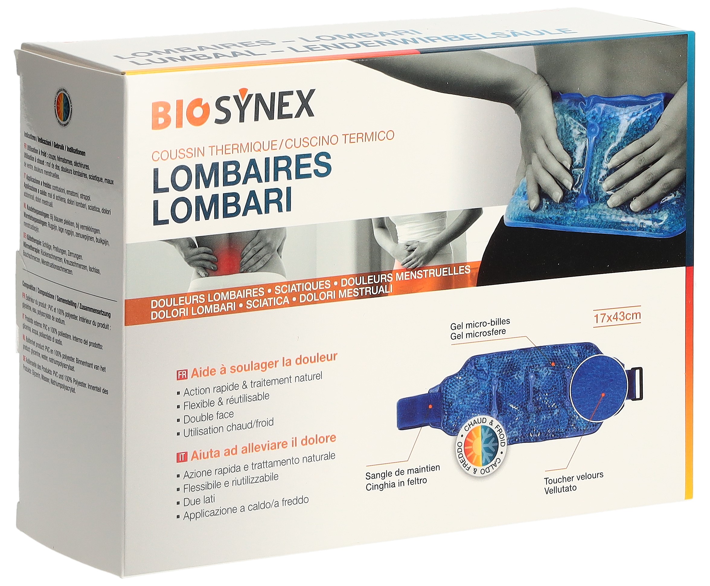 BIOSYNEX Kalt Warm Kompresse Lendenwirbelsäule