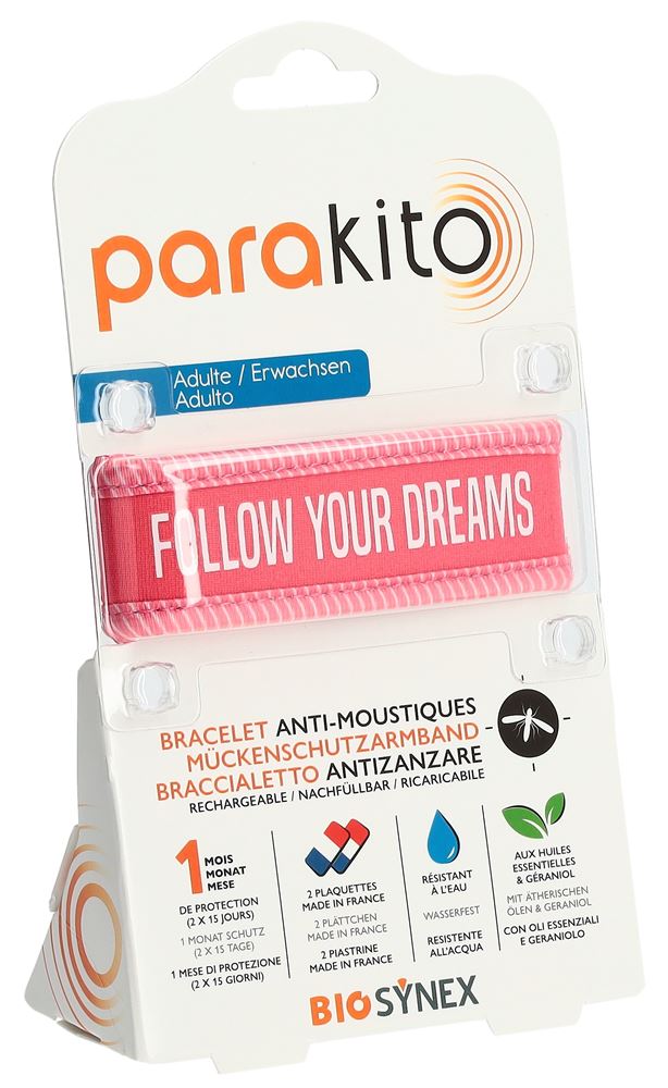 PARAKITO Armband Erwachsene Follow Dreams fuchsia