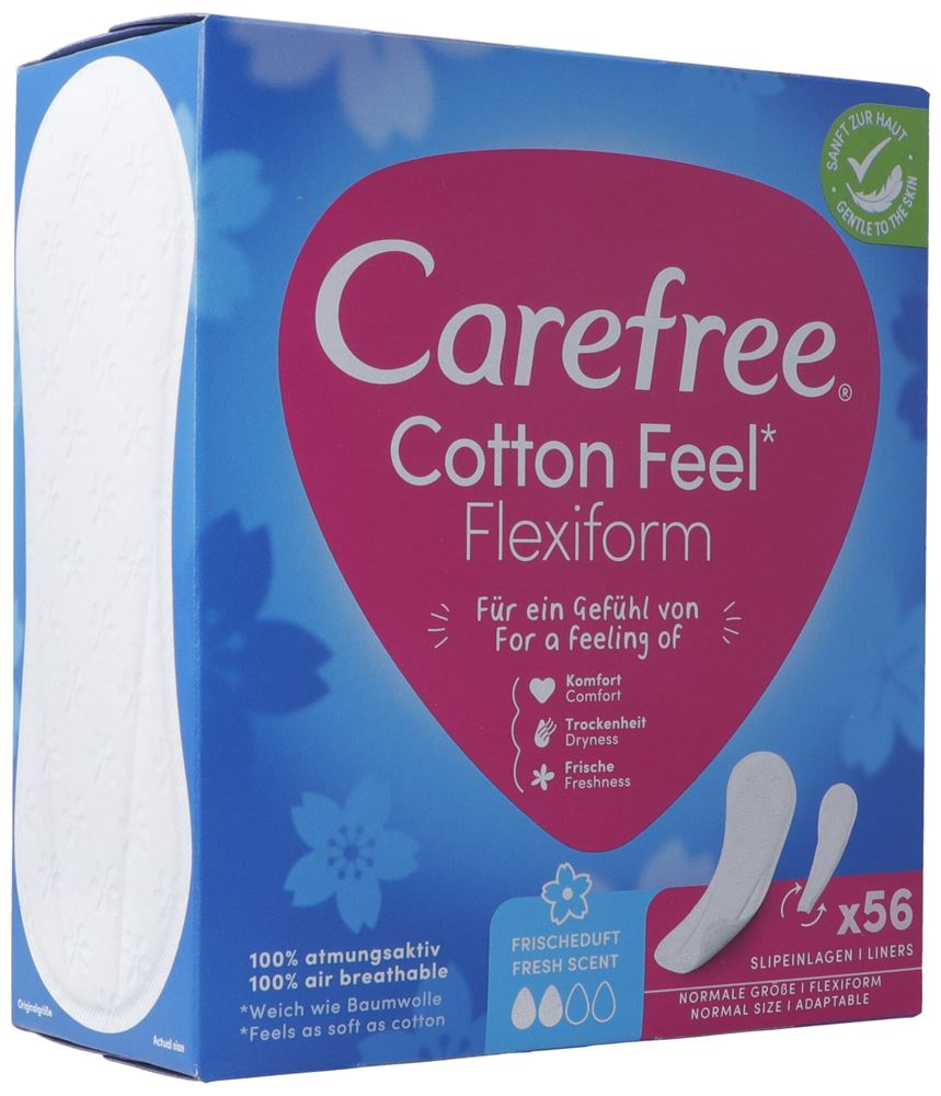 CAREFREE Cotton Feel Flexiform Fresh 56 Stk