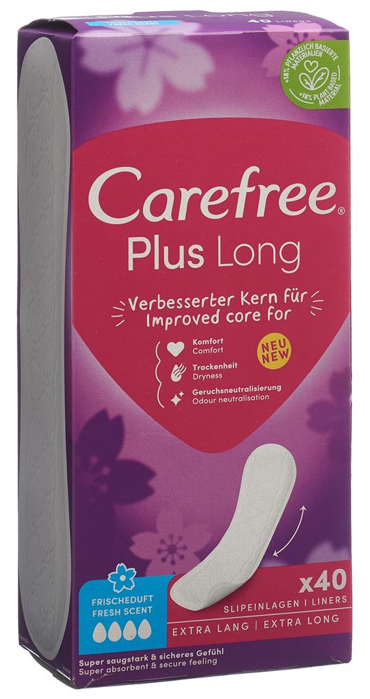 CAREFREE Plus Long Frischeduft 40 Stk