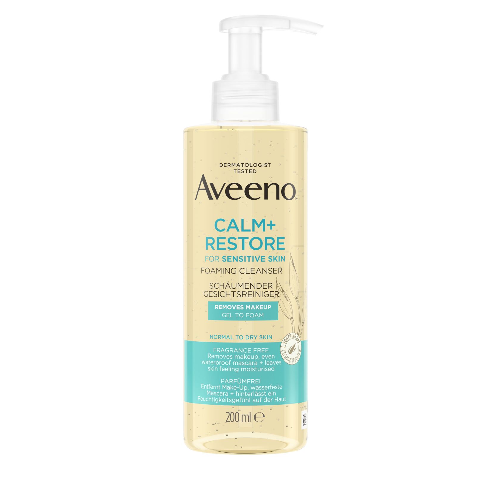 AVEENO Calm+Restore Gesichtsre näh schä Haf 200 ml