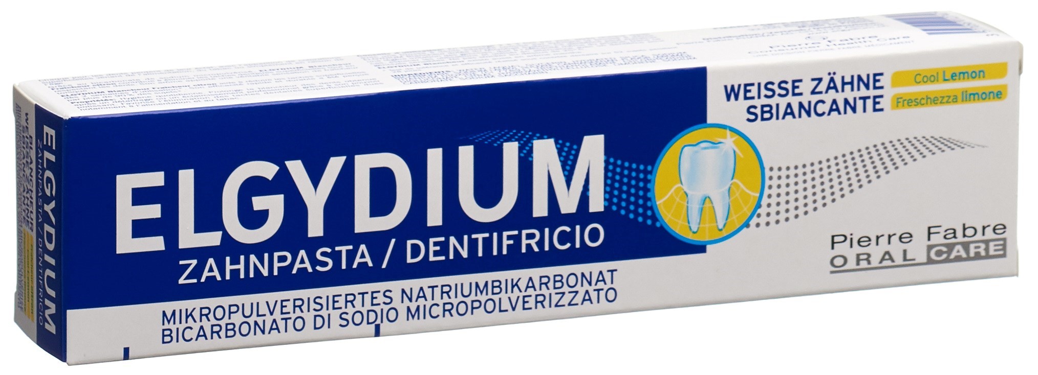 ELGYDIUM Weisse Zähne Zahnpasta Lemon Tb 75 ml