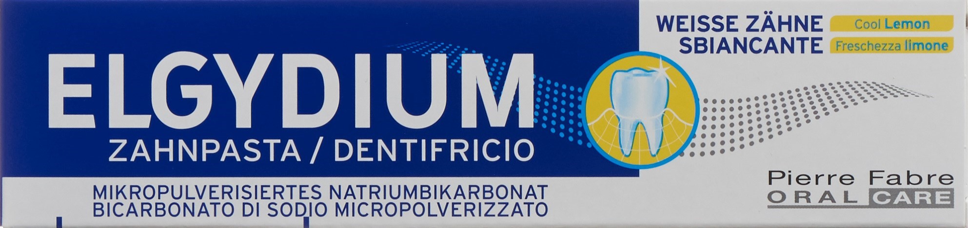 ELGYDIUM Weisse Zähne Zahnpasta Lemon Tb 75 ml