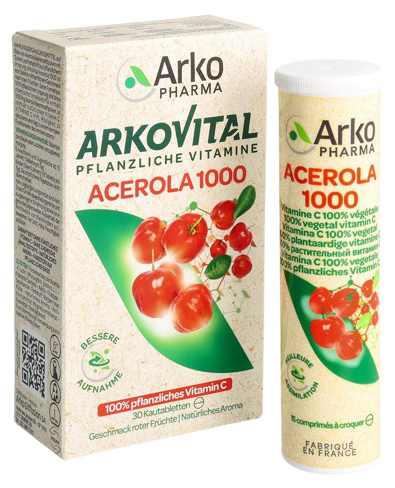 ARKOVITAL Acerola Arko Tabl 1000 mg 30 Stk