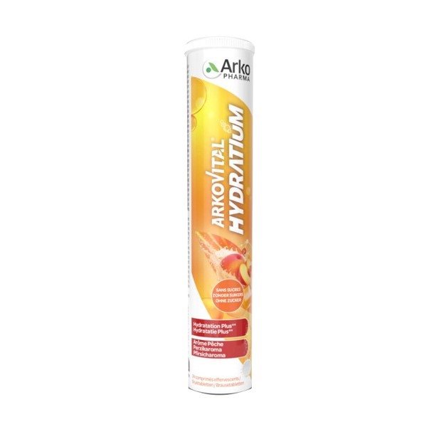 ARKOVITAL Hydratium Brausetabl Pfirsich 24 Stk