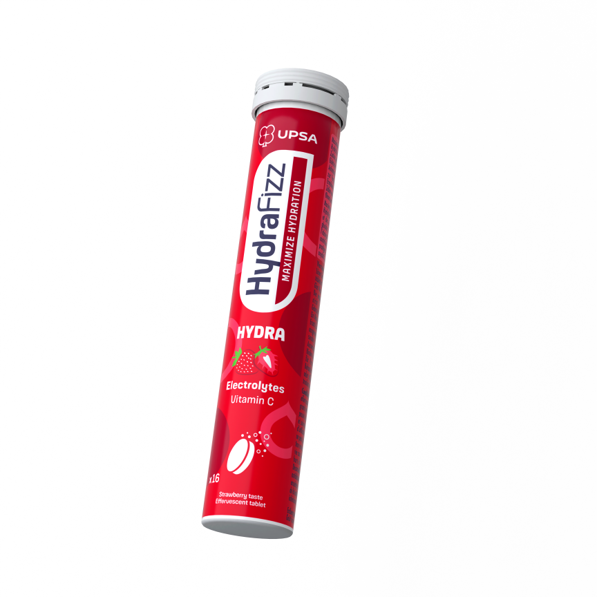 HYDRAFIZZ Hydra Brausetabl Strawberry Ds 16 Stk