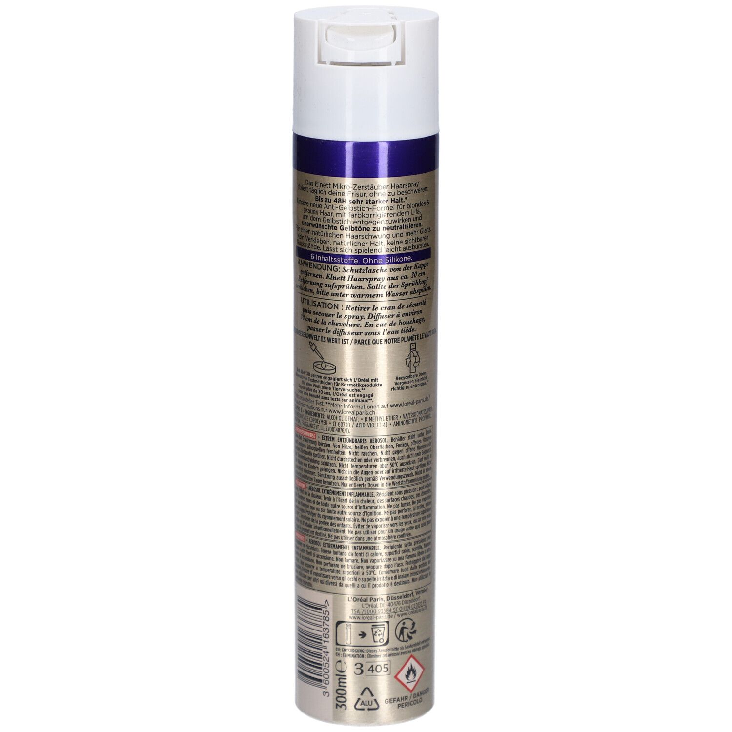 ELNETT Hairspray Purple 300 ml