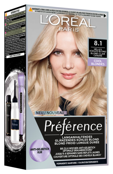 PREFERENCE Cool Blonds 8.1 Lig Ash Bld