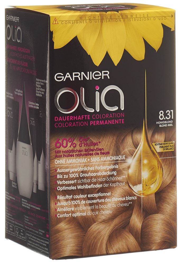 OLIA Haarfarbe 8.31 Golden Ashy Blond