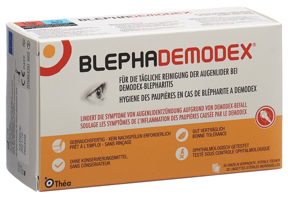 BLEPHADEMODEX Reinigungstüch ster einz verp 30 Stk