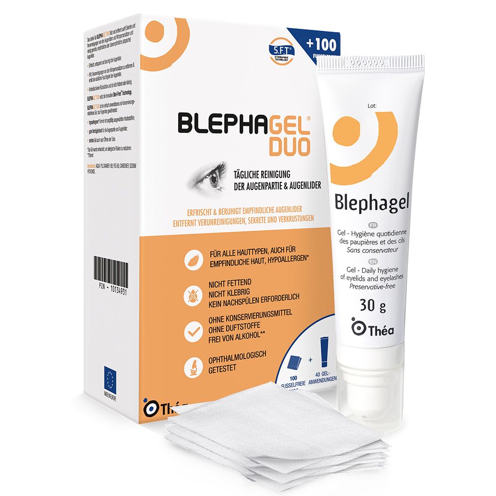BLEPHAGEL Duo Gel 30g + 100 Pads
