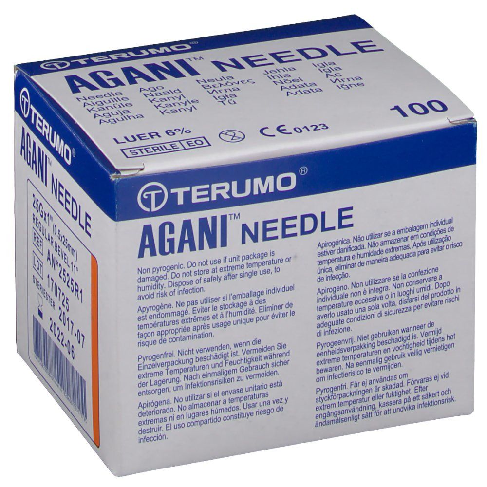 Einmalkanüle Terumo Agani (25G orange, 0.5x25mm)
