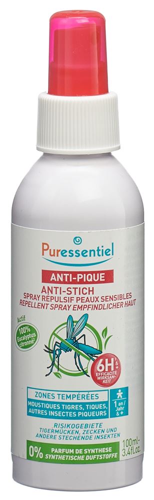 PURESSENTIEL Anti-Stich Spray empfindl Haut 100 ml