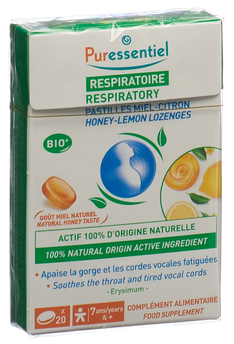 PURESSENTIEL Lutschtabl Atemwege Honig Zitr 20 Stk
