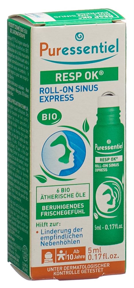 PURESSENTIEL Atemwege Sinus Roll-on 5 ml