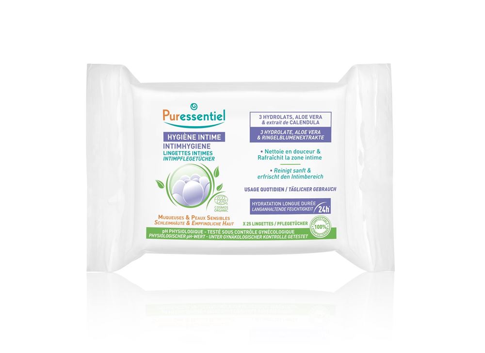 PURESSENTIEL tägliche Intimpflegetücher 25 Stk