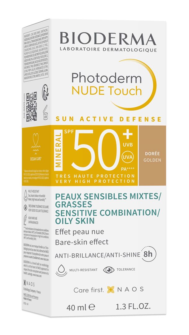 BIODERMA Photoderm Nude Mineral SPF50+ dorée 40 ml