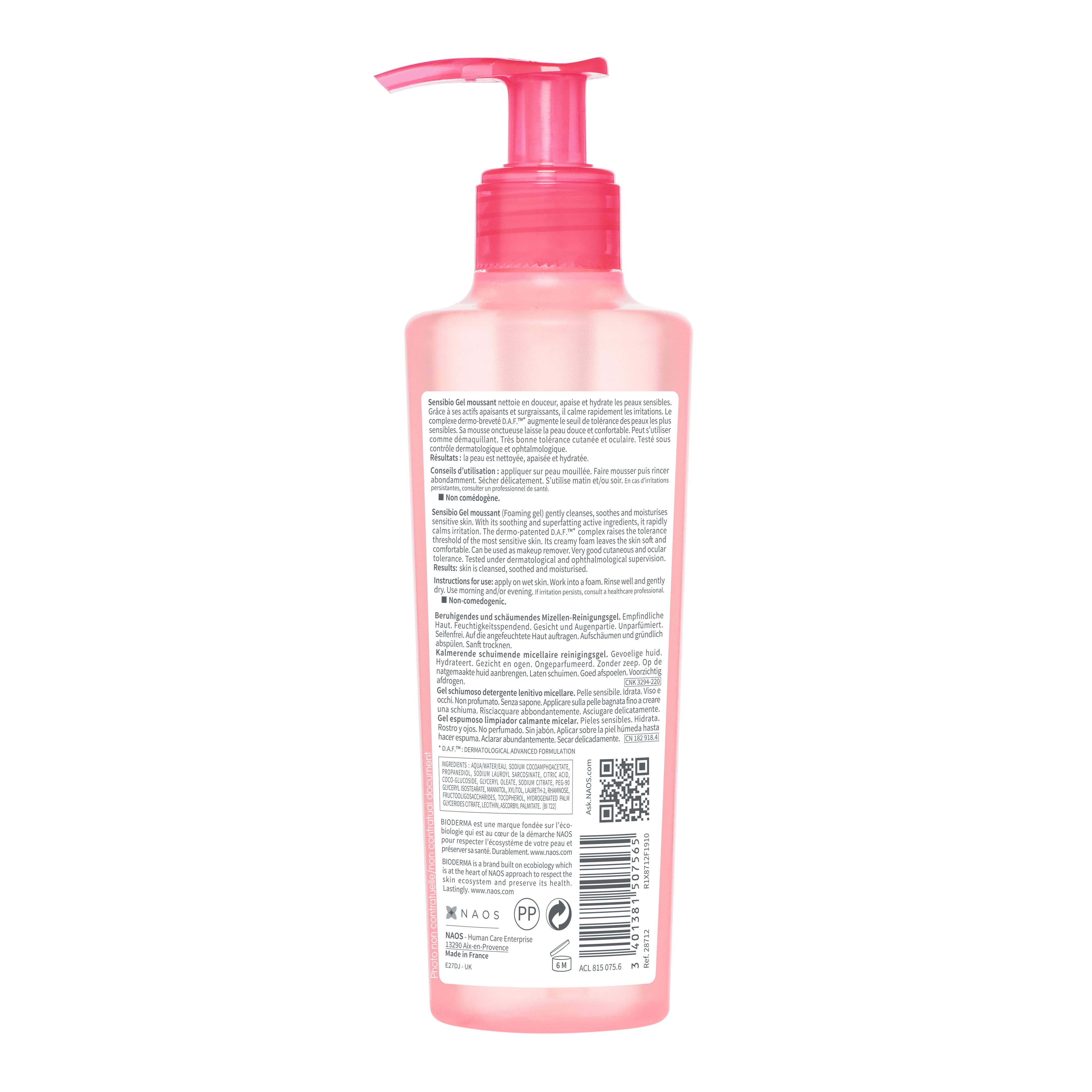 BIODERMA Sensibio Gel Moussant Fl 200 ml