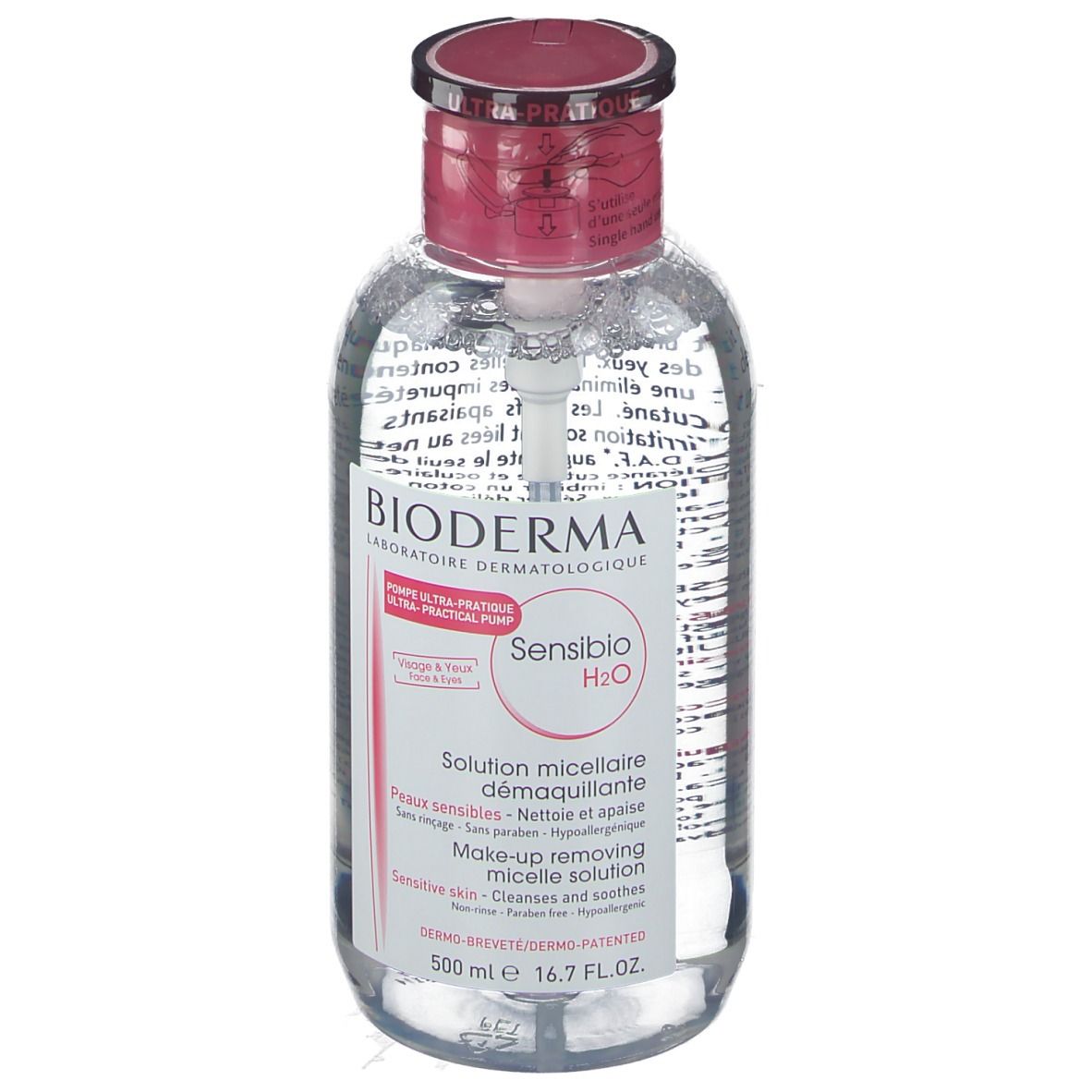 BIODERMA Sensibio H2O Eau Micellaire Disp 500 ml