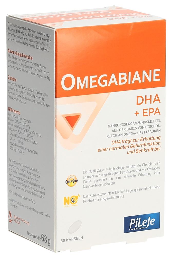 OMEGABIANE DHA + EPA Kaps 80 Stk