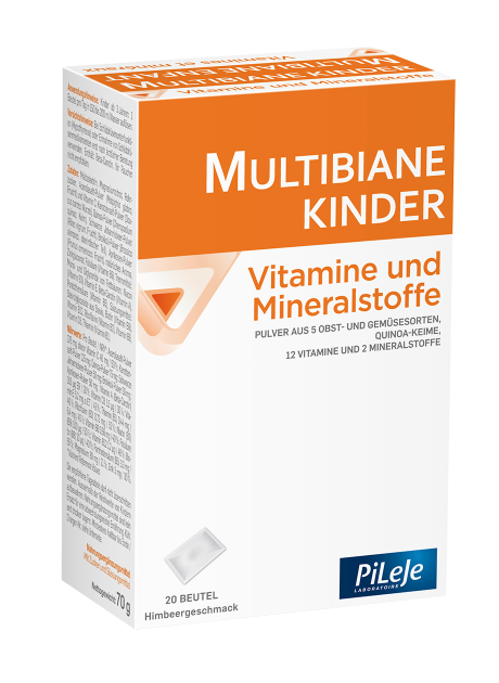 MULTIBIANE Kinder Vitam Mineralstoffe Plv 20 Stk