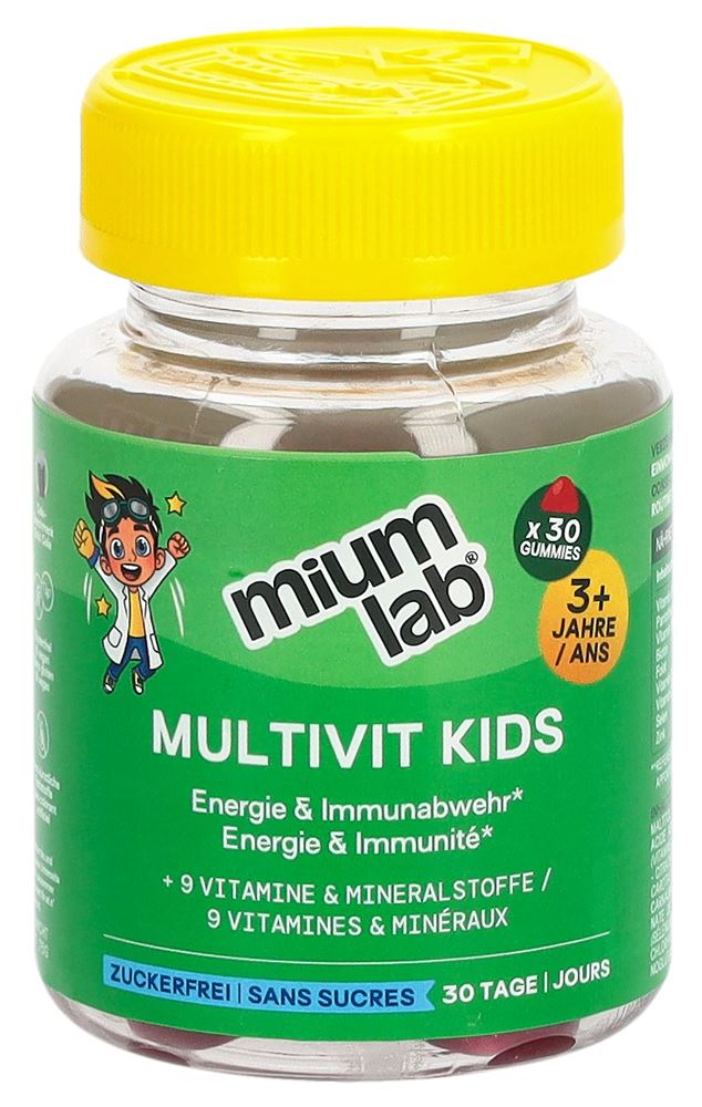 MIUMLAB Kids Gummies Multivit Ds 30 Stk