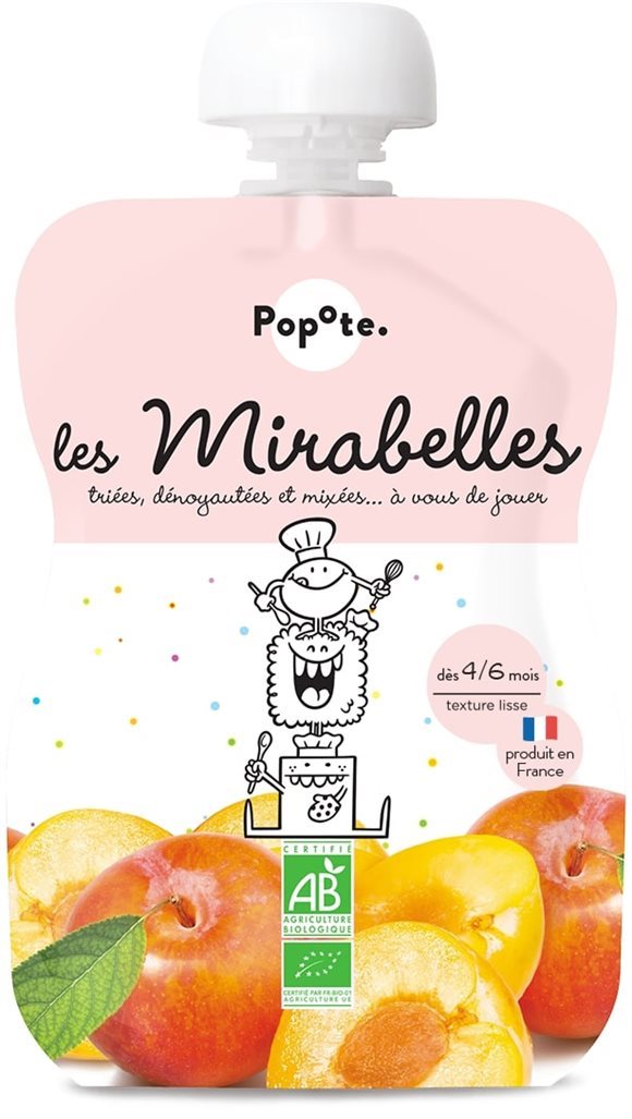POPOTE Quetschie Mirabelle Bio 120 g