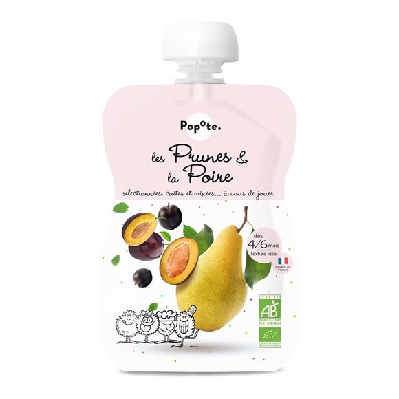 POPOTE Quetschie Pflaume-Birne 120 g