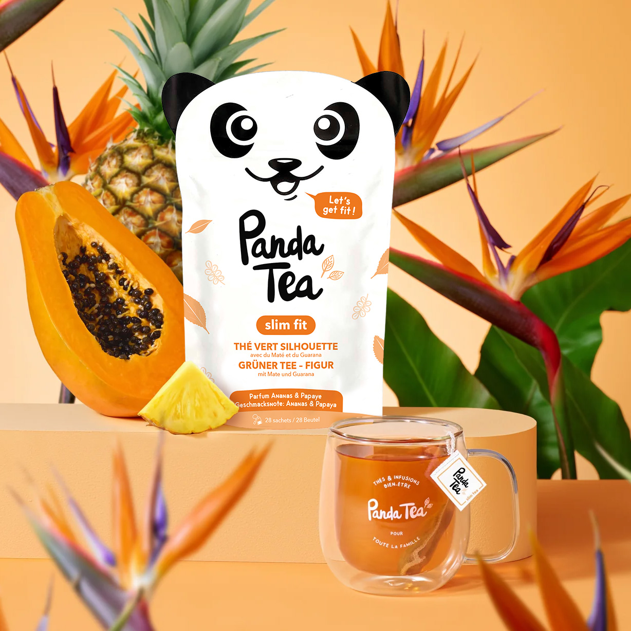 PANDA TEA Grüntee Slim Fit Btl 28 Stk