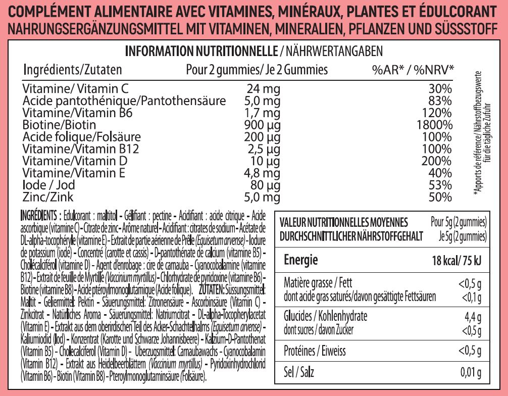 LASHILE Good Hair Gummies Fl 60 Stk
