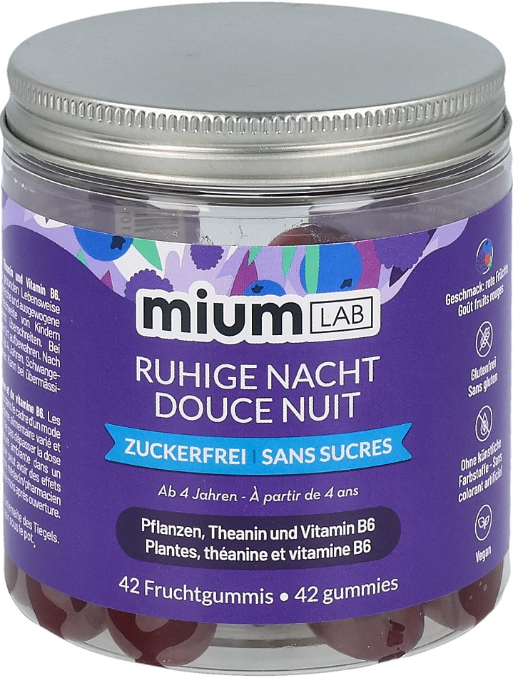 MIUMLAB Gummies Ruhige Nacht Ds 42 Stk