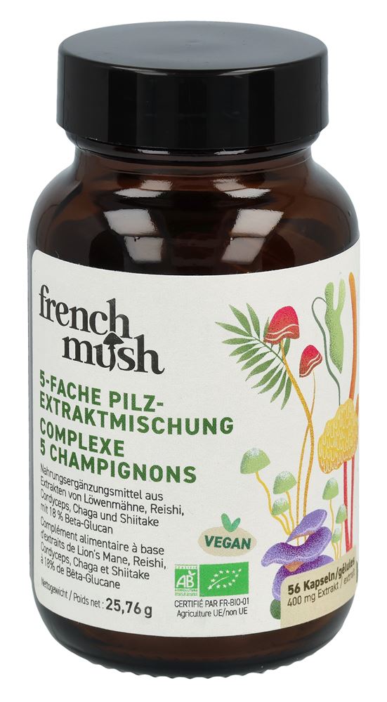 FRENCH MUSH 5-fache Pilzextraktmischung Ds 56 Stk