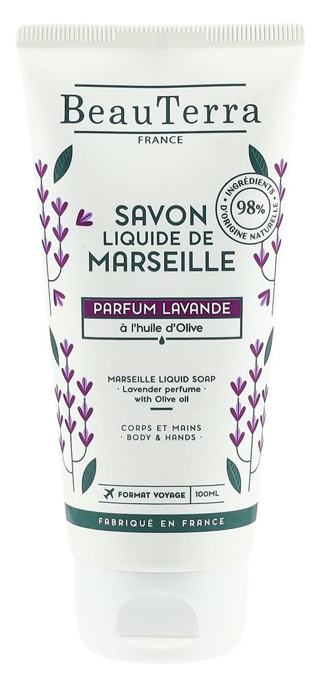 BEAUTERRA Flüssigseife Marseille Lavendel 100 ml