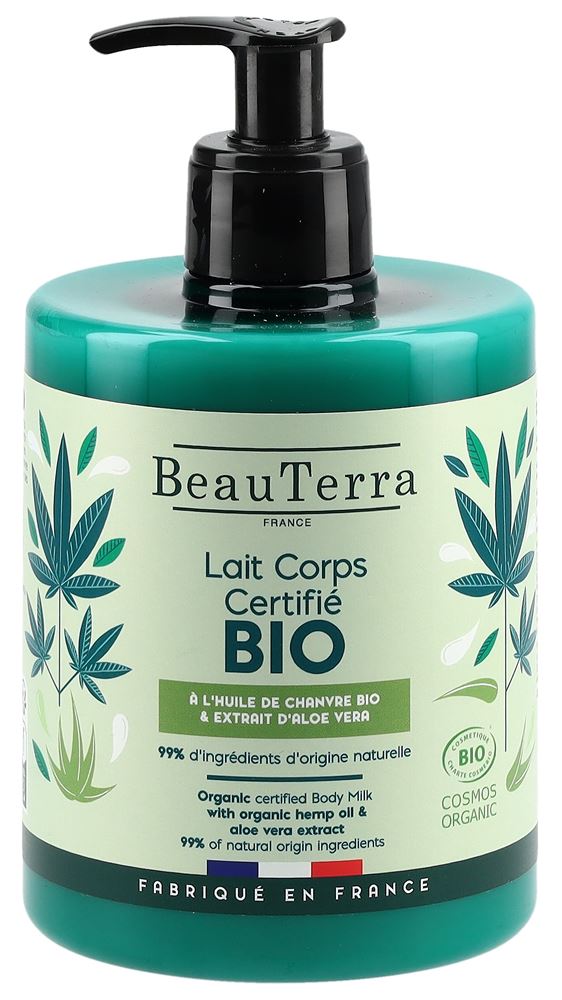 BEAUTERRA Körpermilch Hanf Aloe Vera Bio 500 ml