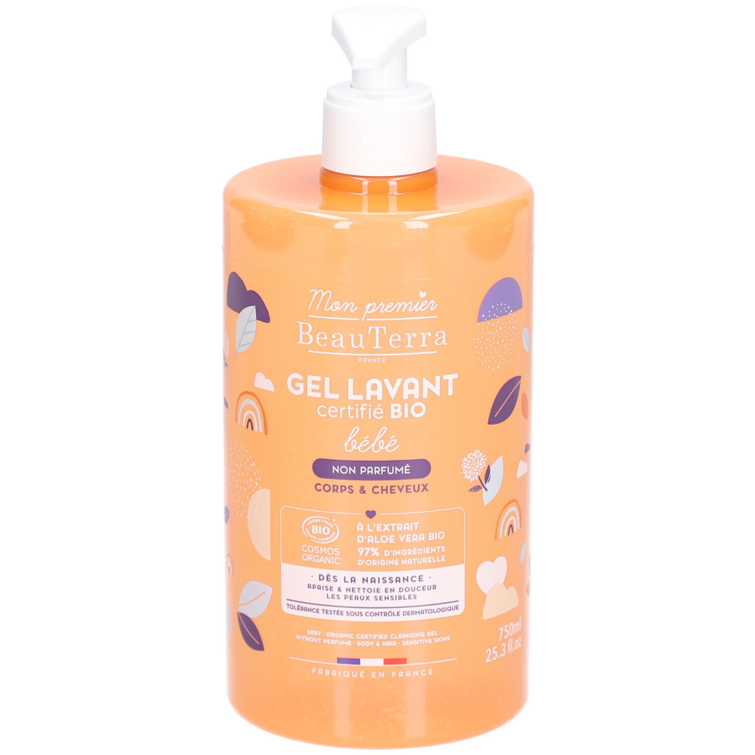 BEAUTERRA Baby Duschgel ohne Parf Bio 750 ml
