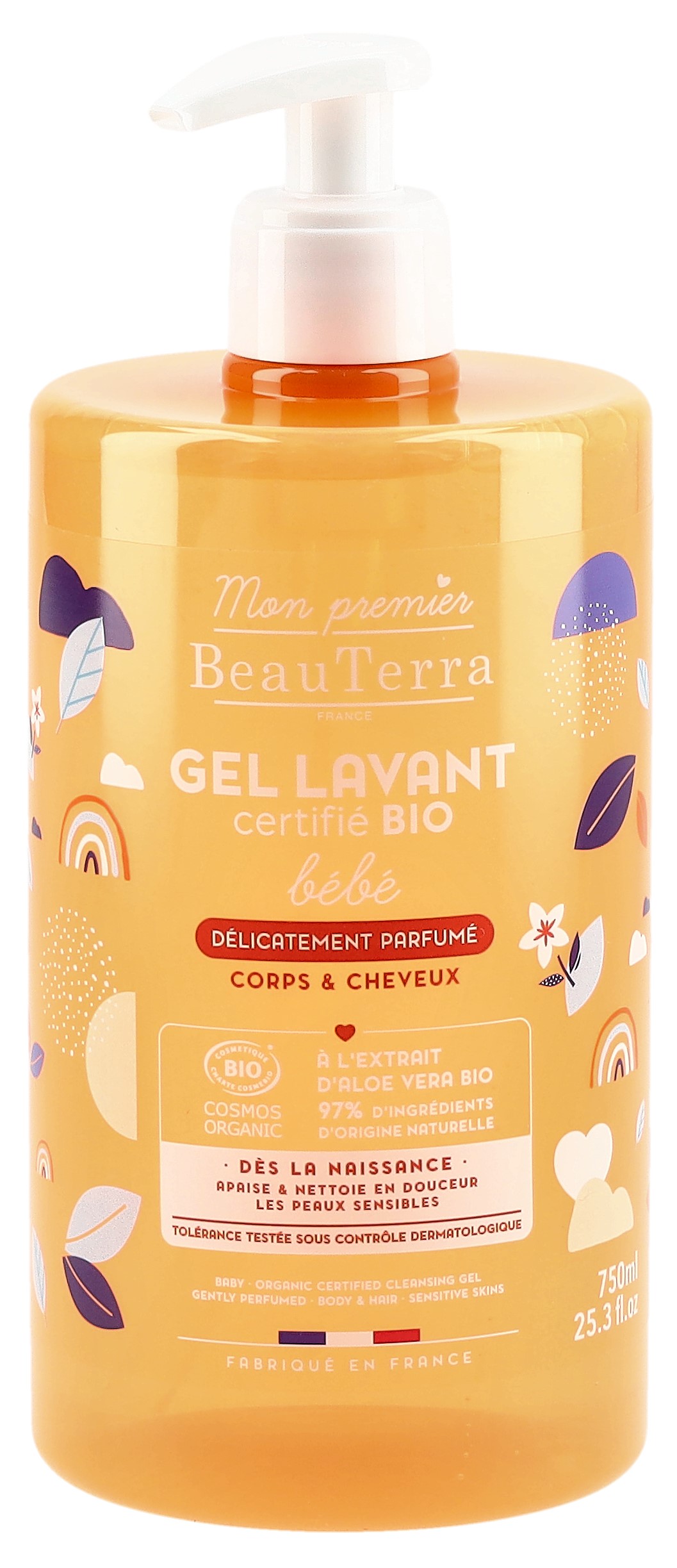 BEAUTERRA Baby Duschgel mit Parf Bio 750 ml