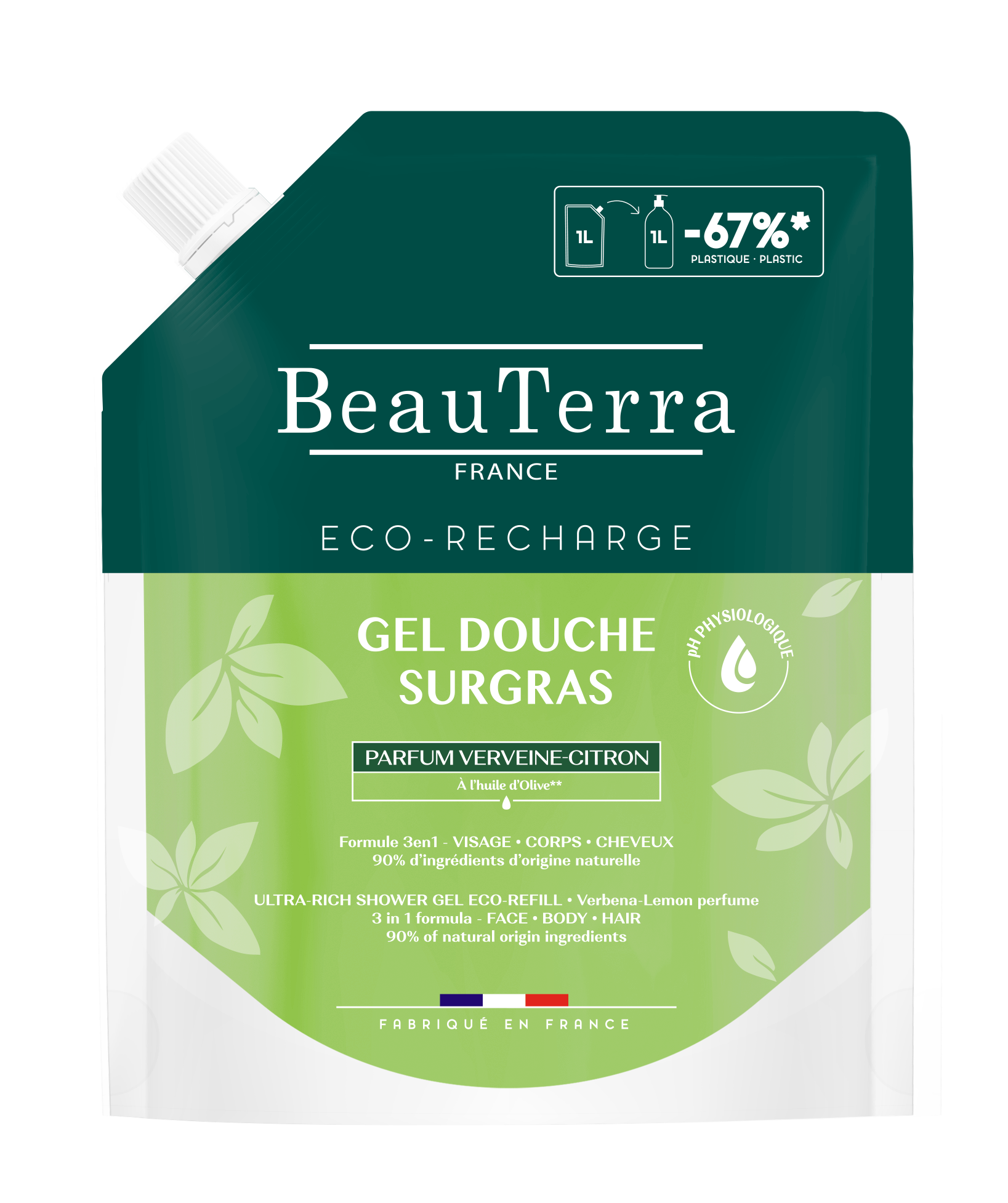 BEAUTERRA Duschgel reichhaltig Zit Ver Btl 1000 ml