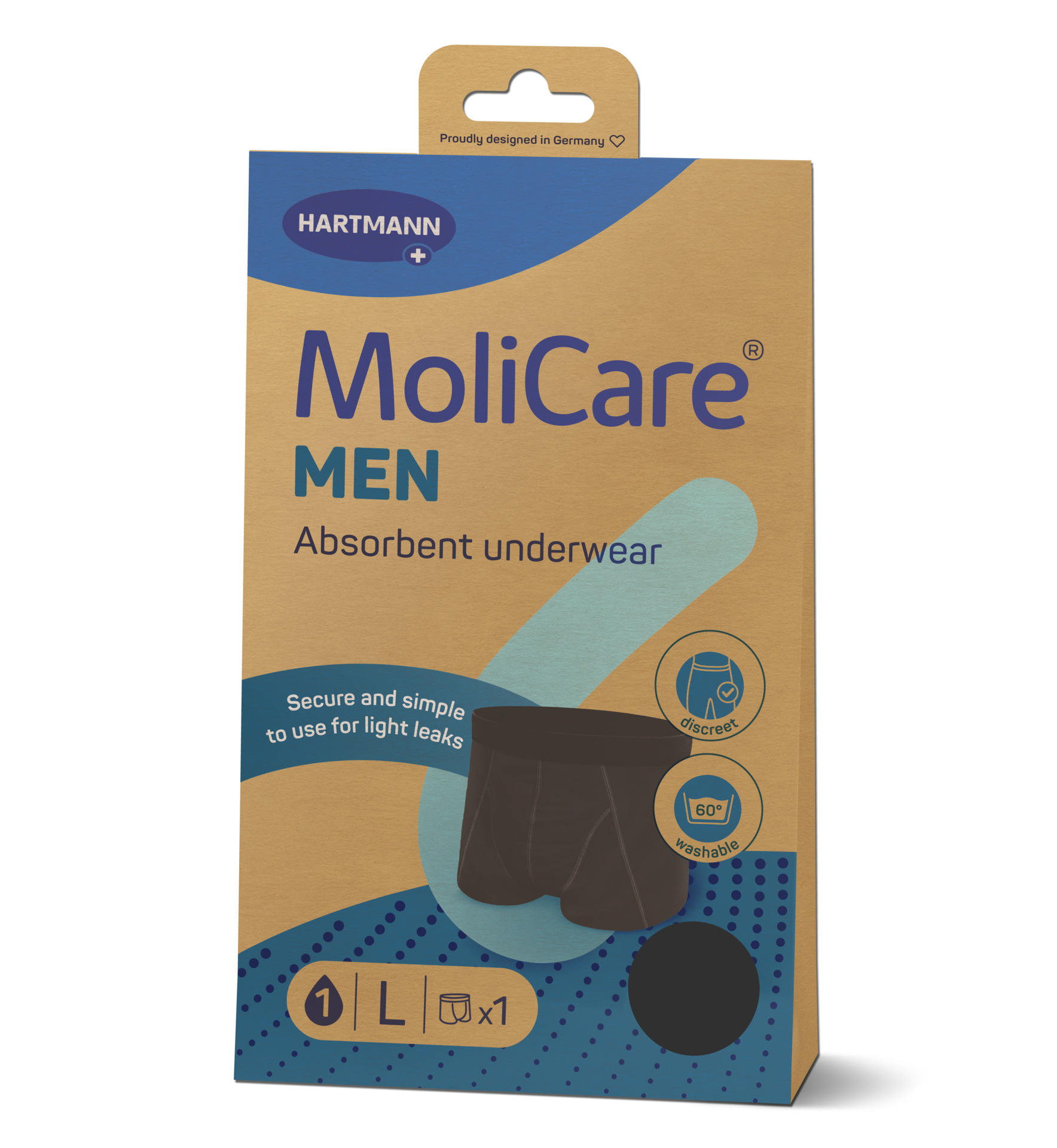 MOLICARE Absorbent Underwear Men L + 5 Pads