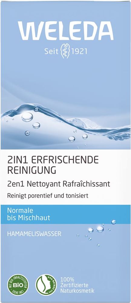 WELEDA 2in1 Reinigung erfrischend (n) Fl 100 ml