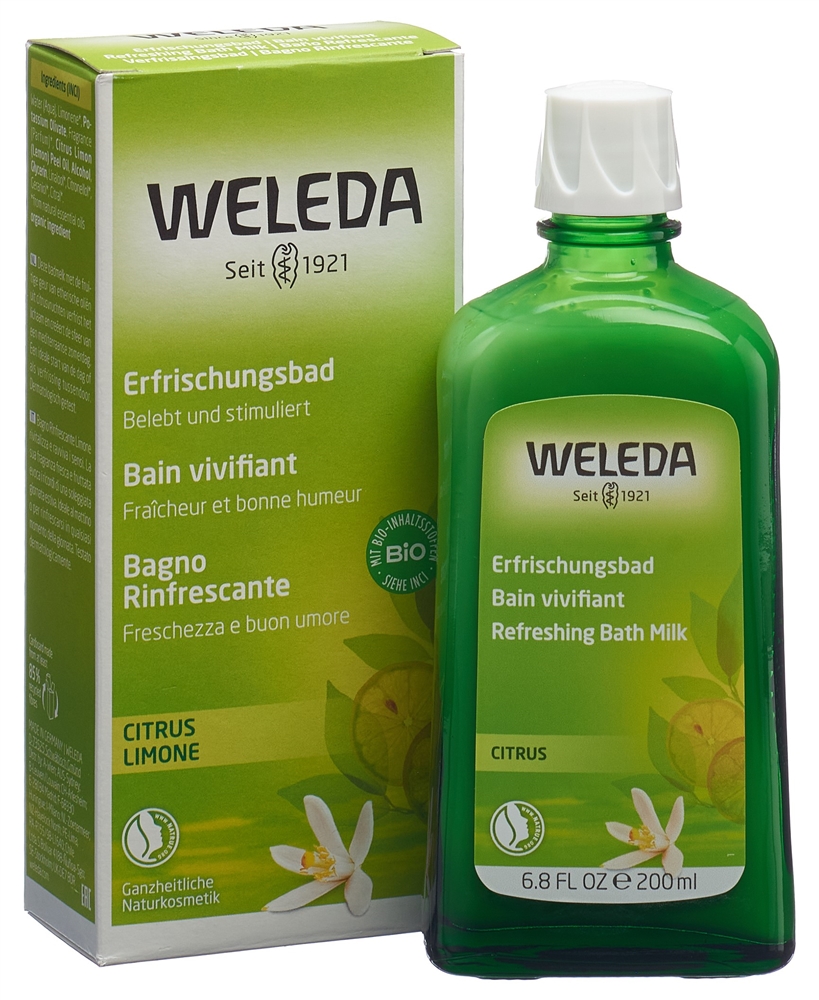 WELEDA Bad erfrischend Citrus Fl 200 ml