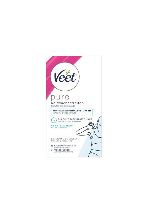VEET Kaltwachsstreif Bikini&Achseln sens 8 x 2 Stk