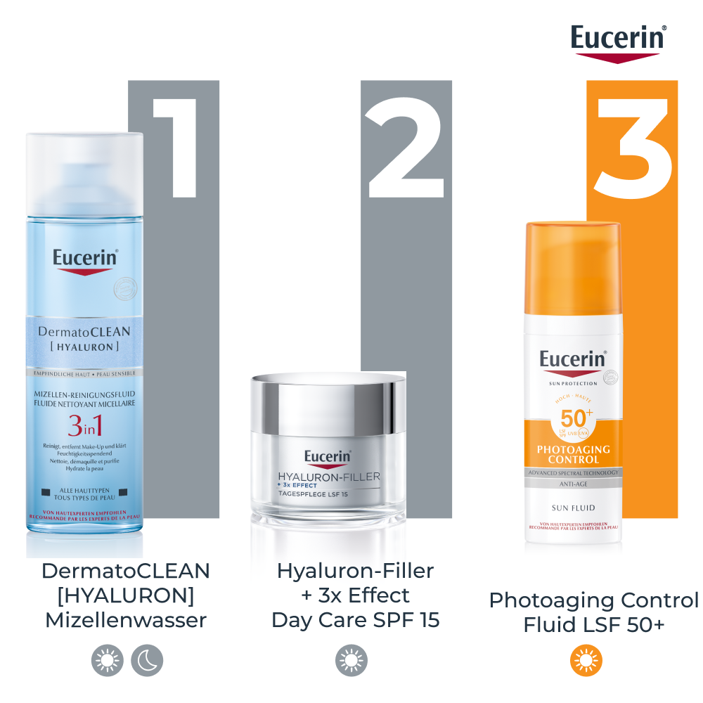 EUCERIN HYALURON-FILL Tag trock Haut LSF15 50 ml