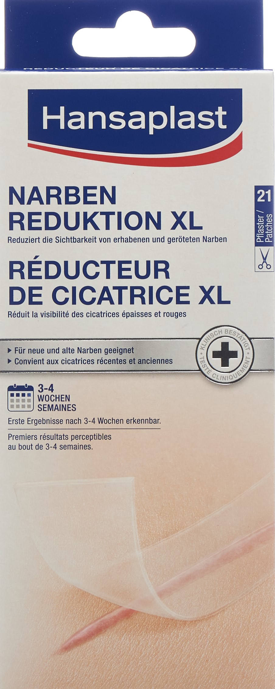HANSAPLAST Narben Reduktion Pflaster XL 21 Stk