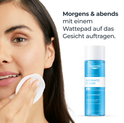 EUCERIN DermatoCLEAN Mizellen Wasser 3-in-1 400 ml