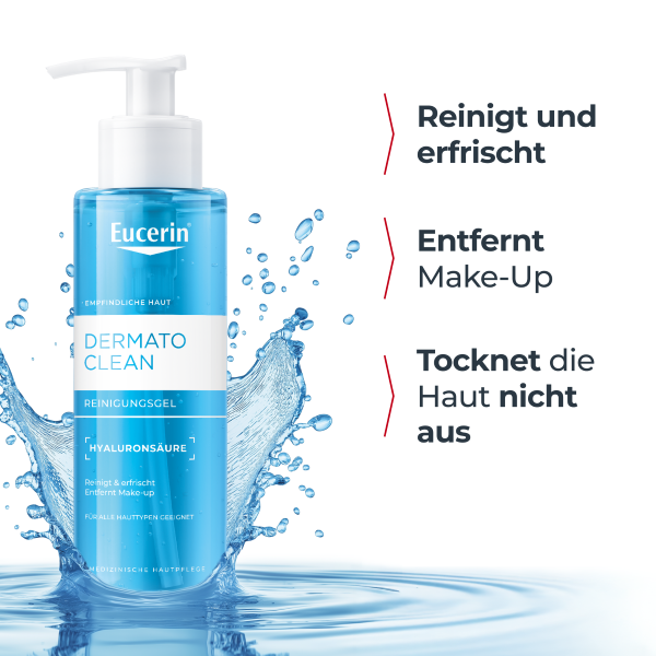 EUCERIN DermatoCLEAN Reinigungsgel erfri Fl 200 ml